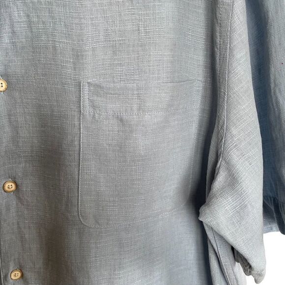 Tasso Elba Island ~ linen/silk blend shirt ~ size XL - Picture 3 of 6